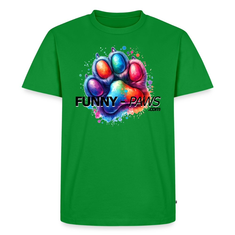 FUNNY PAWS - Men’s Premium T-Shirt - Grün