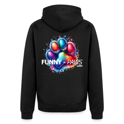 FUNNY PAWS - Men's Premium Hooded Jacket - Schwarz