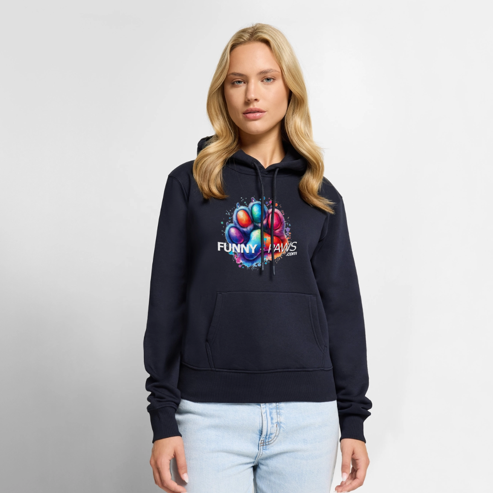 FUNNY PAWS - Women’s Premium Hoodie - Navy
