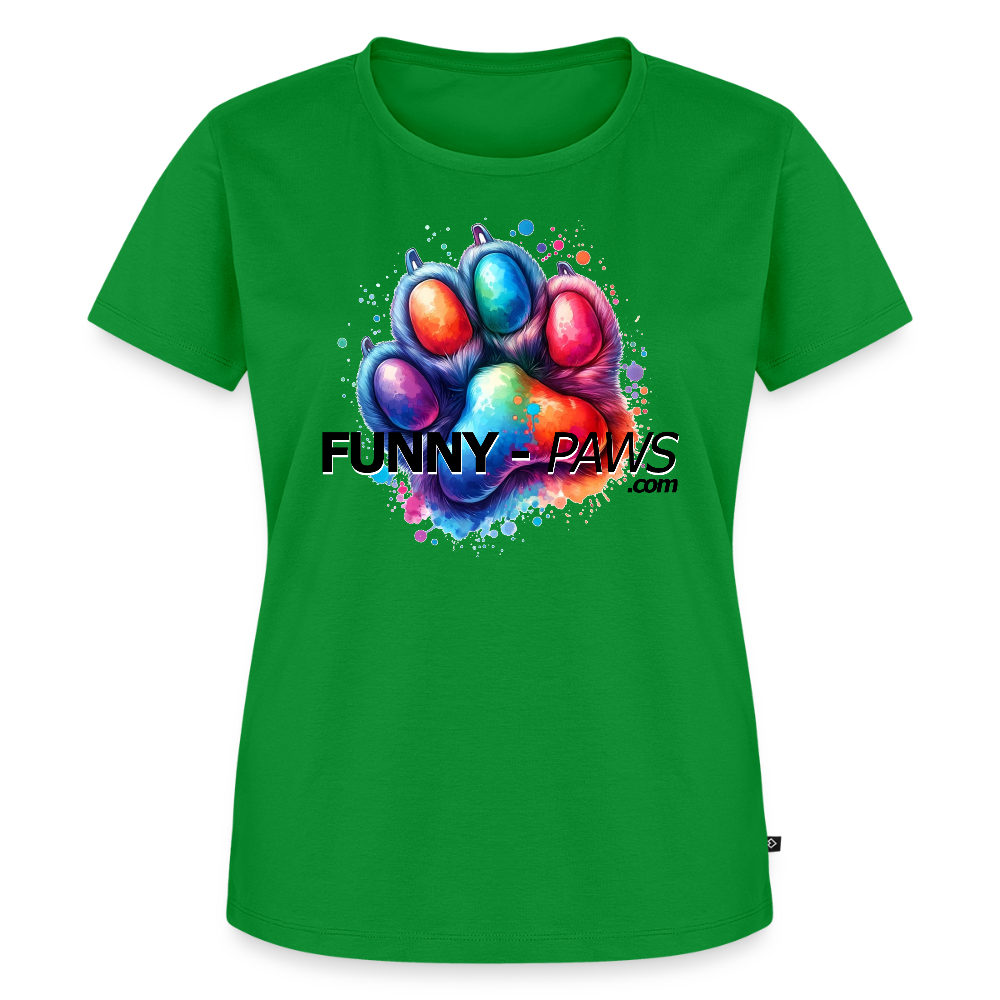 FUNNY PAWS - Women’s Premium T-Shirt - Grün