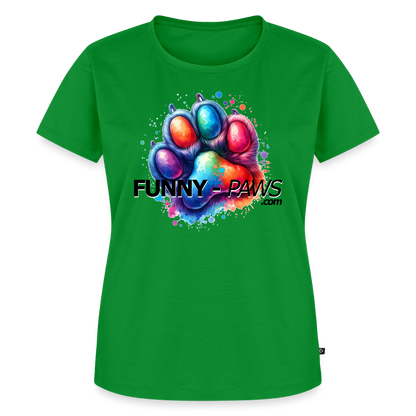 FUNNY PAWS - Women’s Premium T-Shirt - Grün