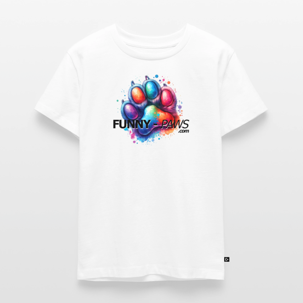 FUNNY PAWS - Kids' Premium T-Shirt - Weiß