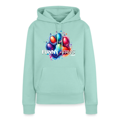 FUNNY PAWS - Women’s Premium Hoodie - Mint 