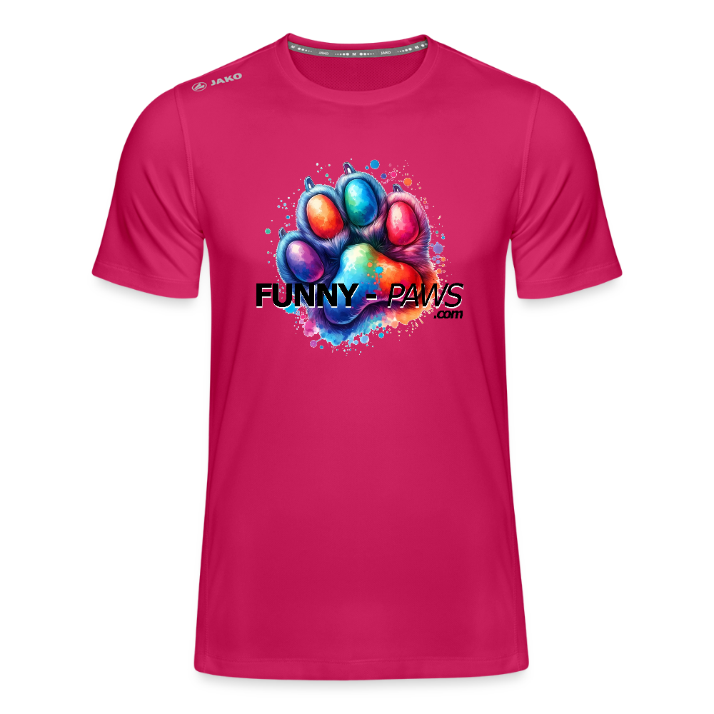 FUNNY PAWS - JAKO Männer T-Shirt Run 2.0 - dunkles Pink