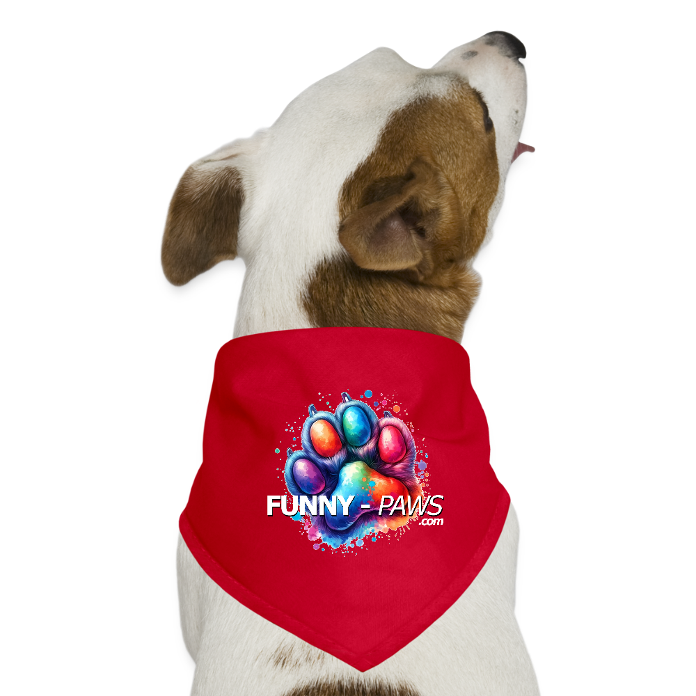 FUNNY PAWS - Hunde-Bandana - Rot