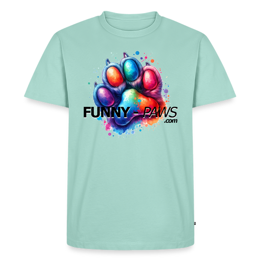 FUNNY PAWS - Men’s Premium T-Shirt - Mint 