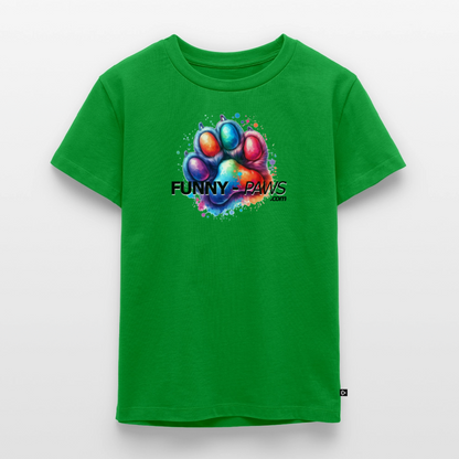 FUNNY PAWS - Kids' Premium T-Shirt - Grün