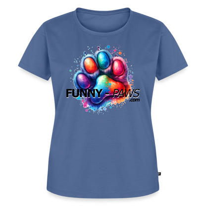 FUNNY PAWS - Women’s Premium T-Shirt - Taubenblau