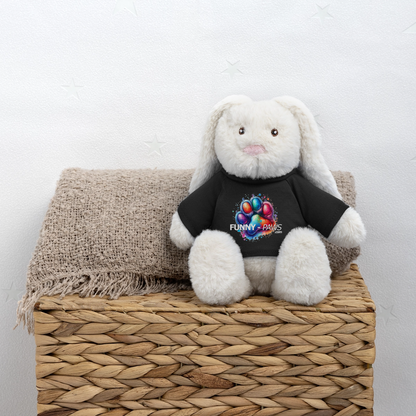 FUNNY PAWS - MiniFeet® RecycelHase® Creme - Schwarz
