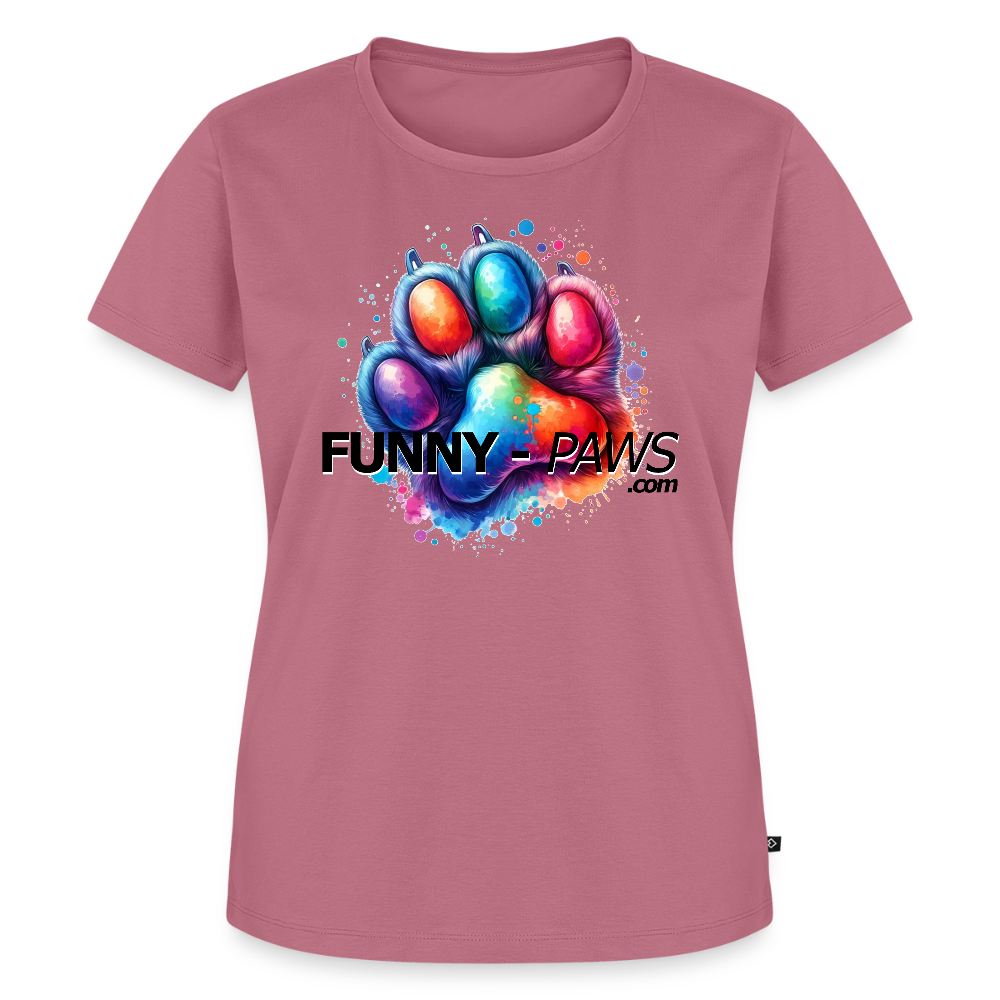 FUNNY PAWS - Women’s Premium T-Shirt - Mauve