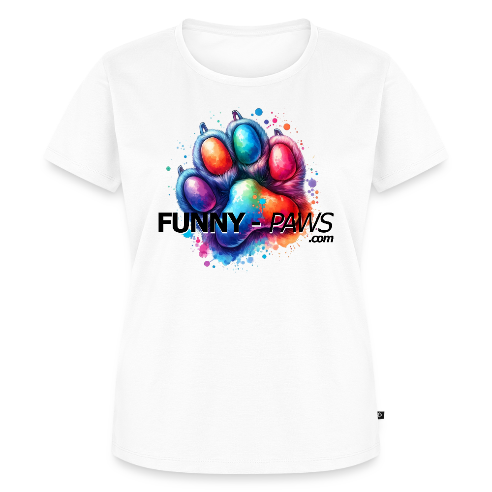 FUNNY PAWS - Women’s Premium T-Shirt - Weiß