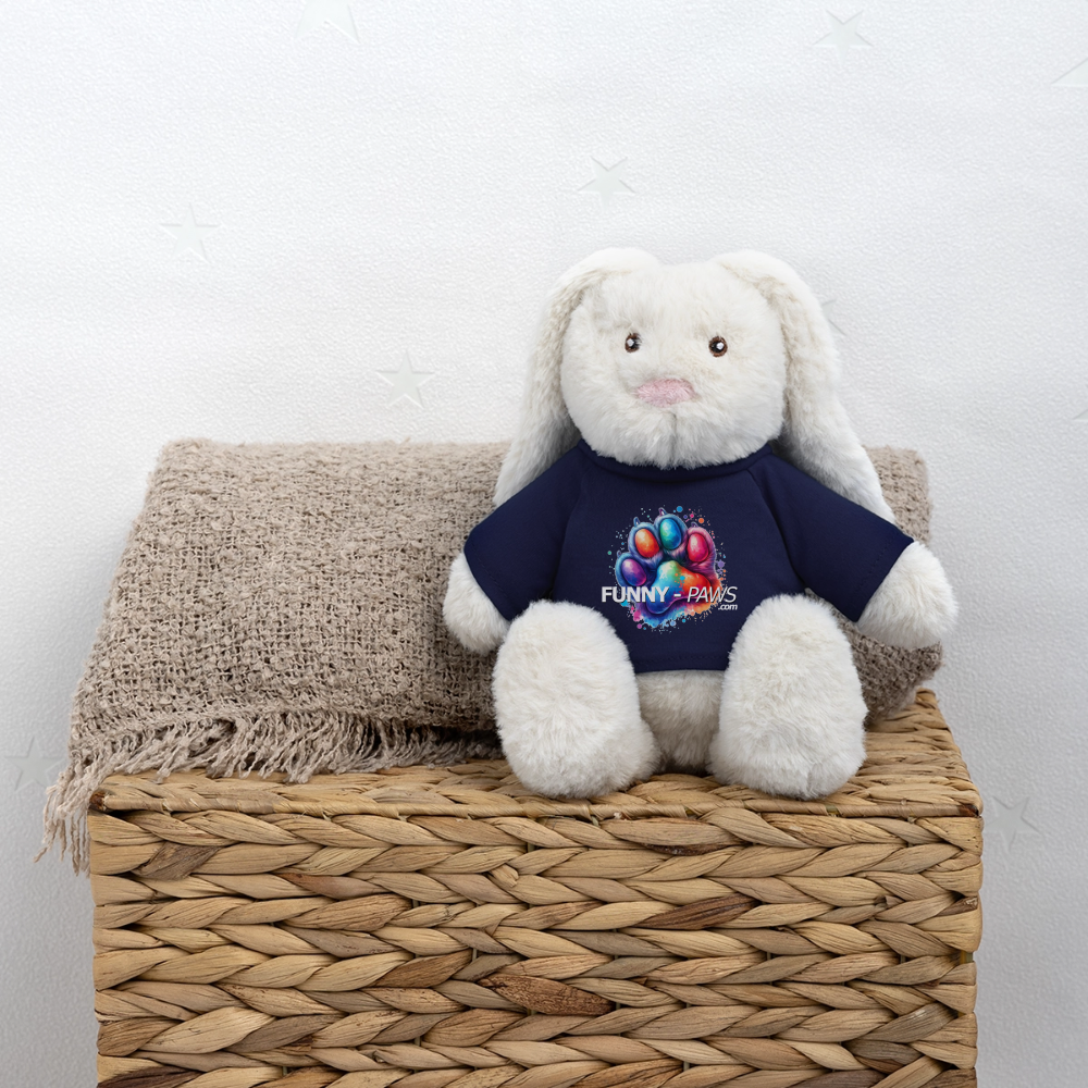 FUNNY PAWS - MiniFeet® RecycelHase® Creme - French Navy