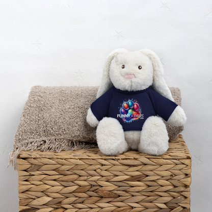 FUNNY PAWS - MiniFeet® RecycelHase® Creme - French Navy
