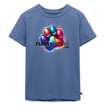FUNNY PAWS - Kids' Premium T-Shirt - Taubenblau