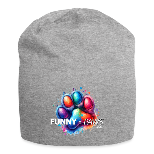 FUNNY PAWS - Jersey-Beanie - Grau meliert