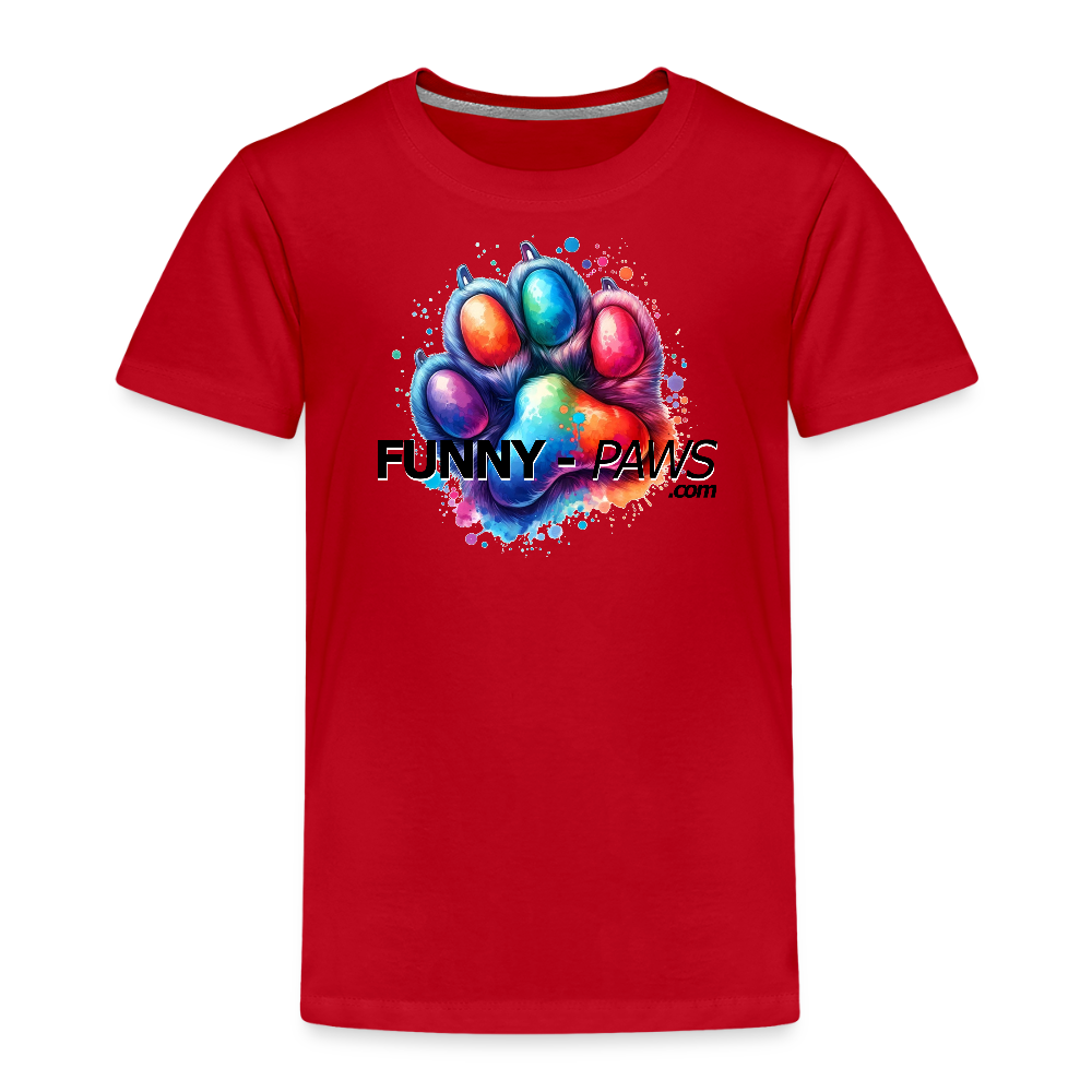 FUNNY PAWS - Kids' Premium T-Shirt - Rot