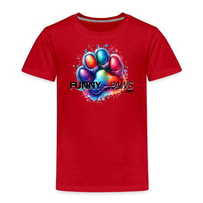 FUNNY PAWS - Kids' Premium T-Shirt - Rot