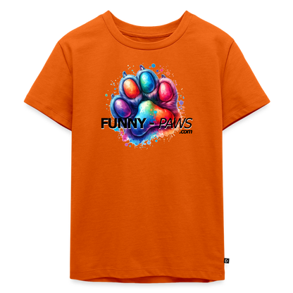 FUNNY PAWS - Kids' Premium T-Shirt - Orange 