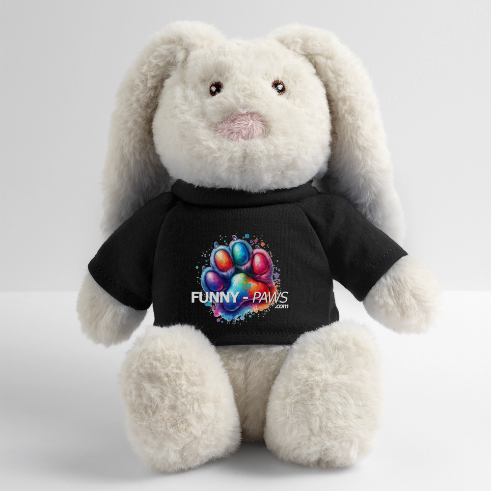 FUNNY PAWS - MiniFeet® RecycelHase® Creme - Schwarz