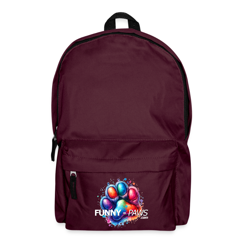 FUNNY PAWS - Rucksack - Burgunderrot