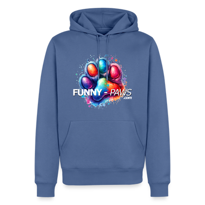 FUNNY PAWS - Men’s Premium Hoodie - Taubenblau
