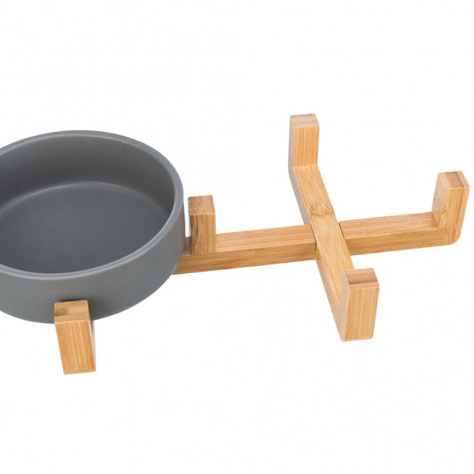 Napf-Set aus Keramik/Holz