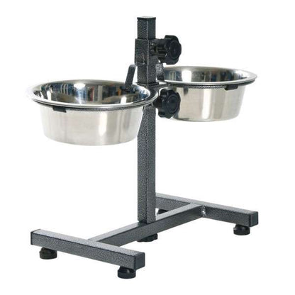 Hundebar mit Edelstahlnäpfen 2,8 Liter