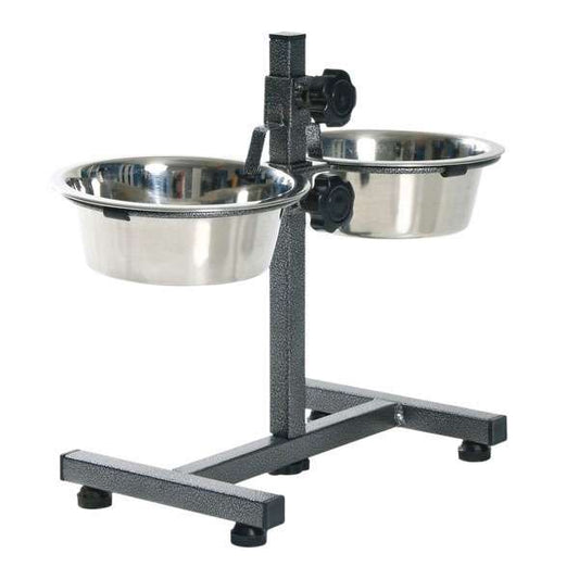 Hundebar mit Edelstahlnäpfen 2,8 Liter