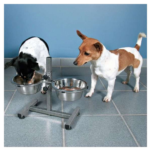 Hundebar mit Edelstahlnäpfen 1,8 Liter