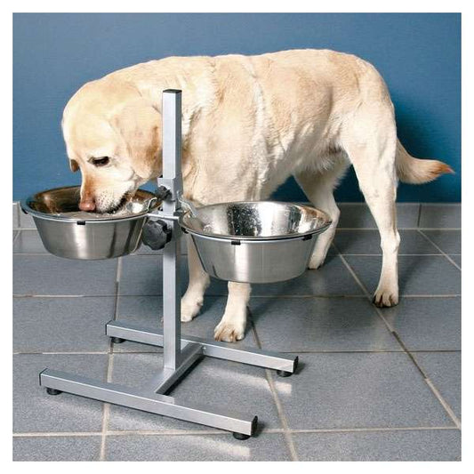 Hundebar mit Edelstahlnäpfen 4,5 Liter