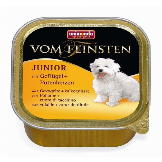 Junior "Geflügel & Putenherzen" 150g - (VPE: 22 Stk.)