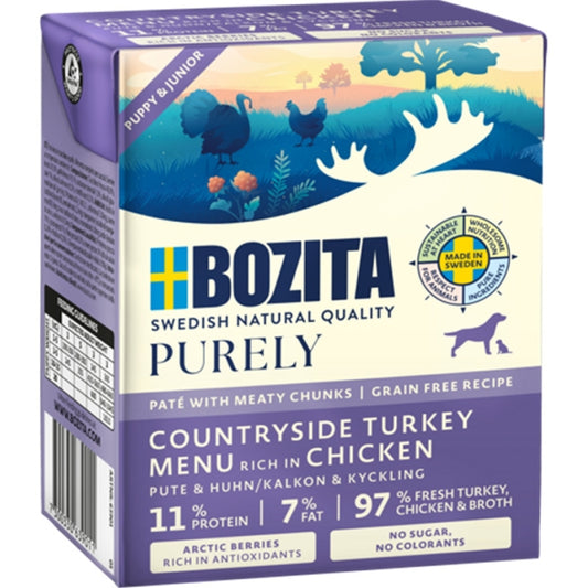 Tetra Purely Pate Puppy & Junior mit Pute & Huhn - 370g (VPE: 6 Stk.)